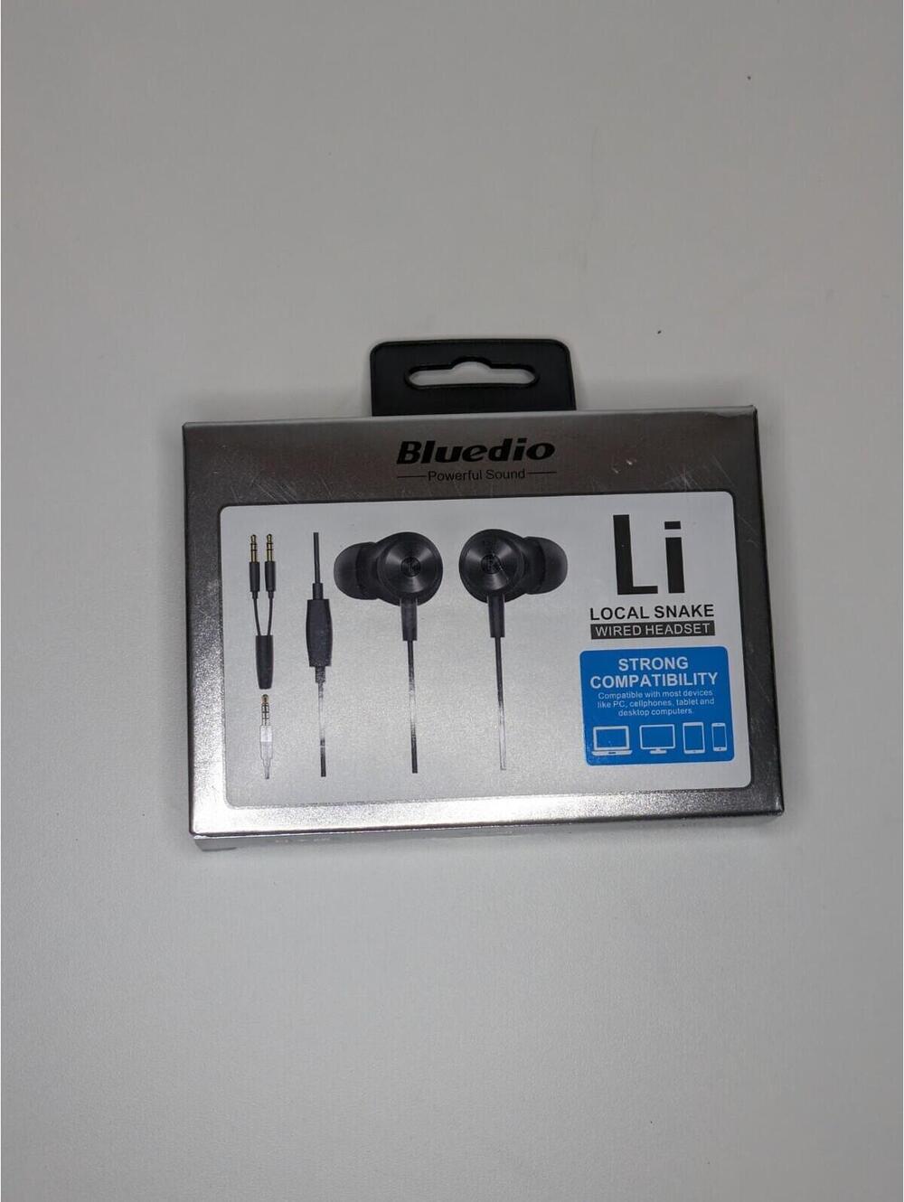 Bluedio Li Pro Wired Earphone HIFI Stereo Mic Headset 7.1 Virtual Sound